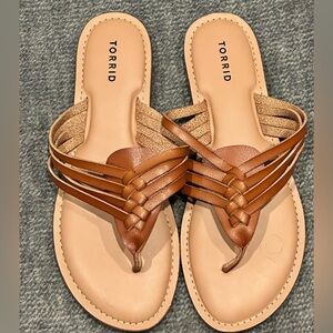 Torrid Tan Braided Strap Sandals